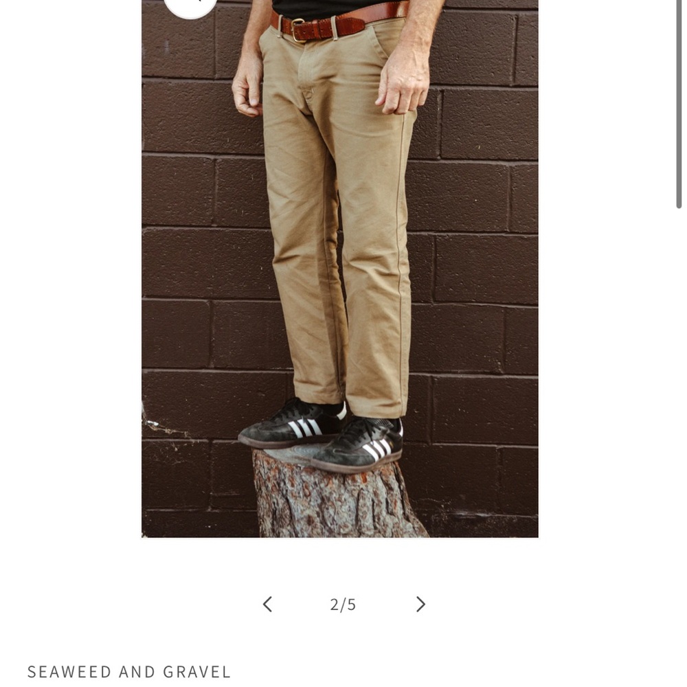 Tan Chinos Classic Straight-Leg Cotton Twill